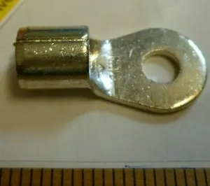 (4) Electrical 16-14-W BATTERY TERMINALS 4 GA. x 1/4 Stud Size (Crimp /Solder)